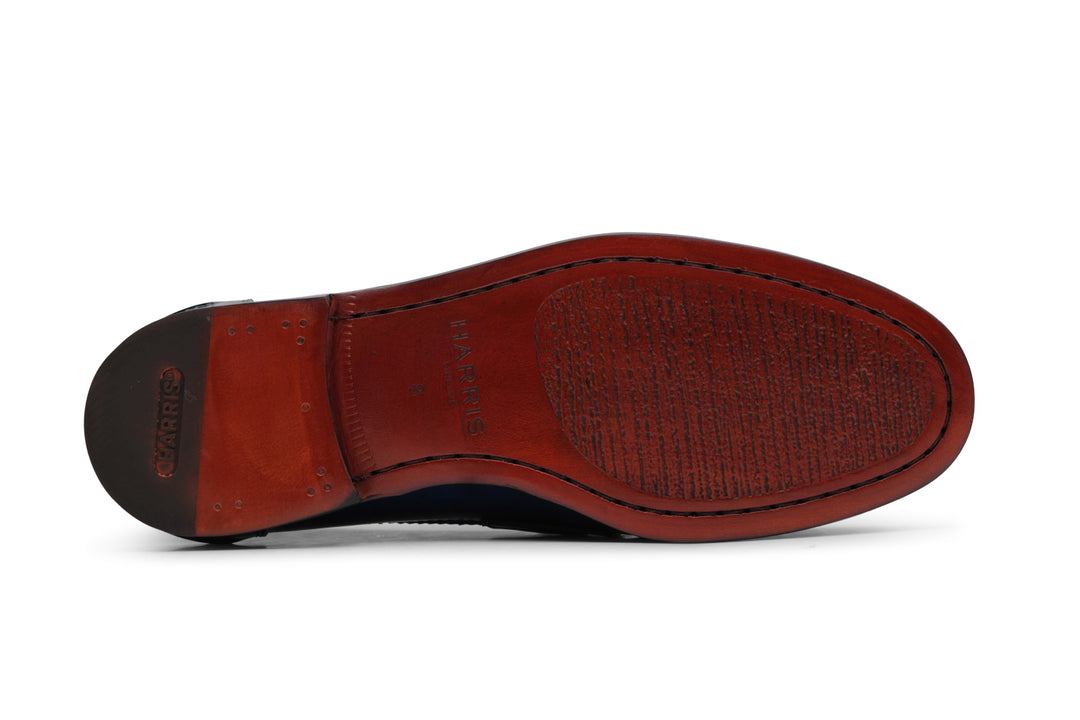 Mocassin en cuir peint à la main