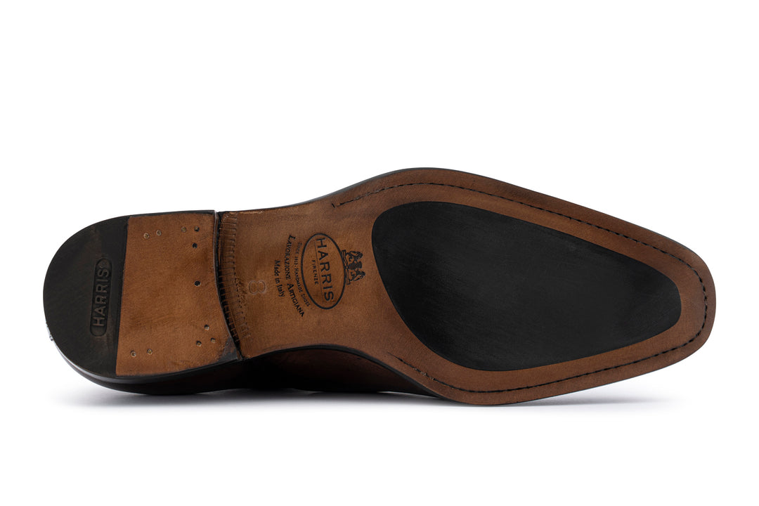 Chaussures à lacets en cuir peint à la main Testa di Moro