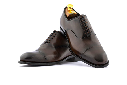 Chaussures à lacets en cuir peint à la main Testa di Moro