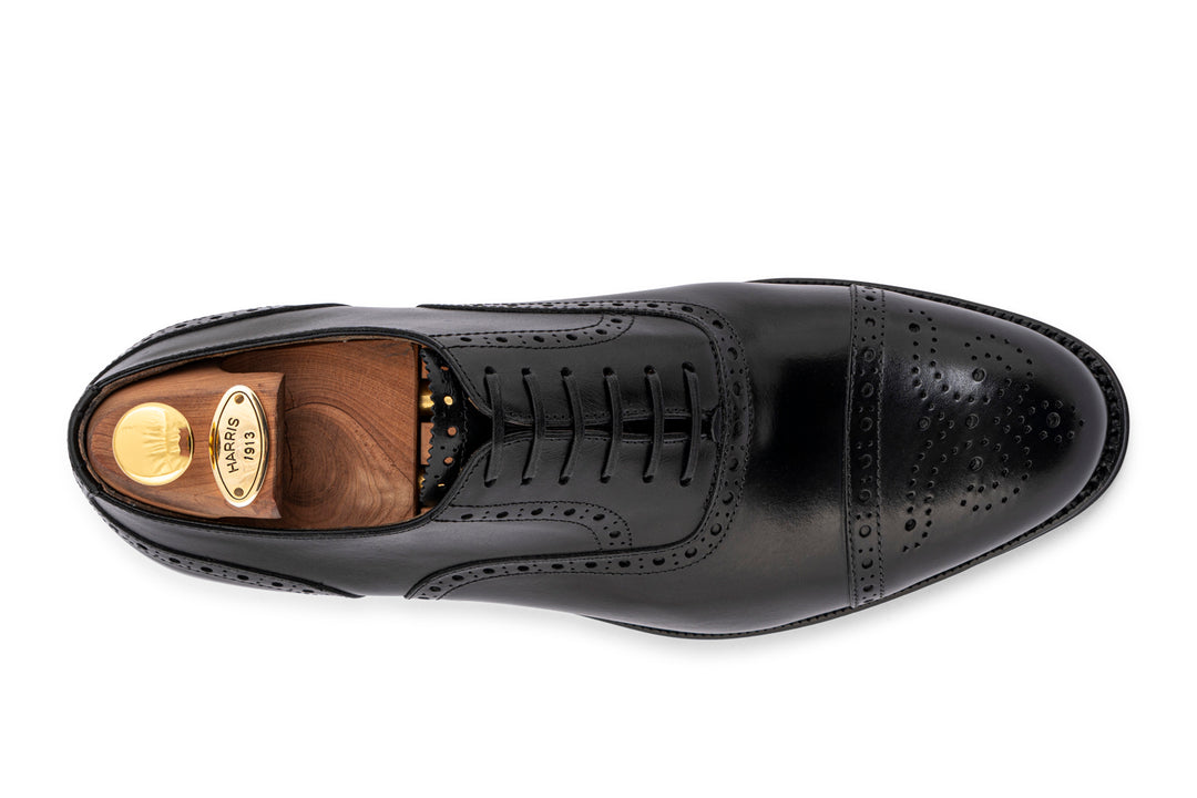 Francesina in pelle nera