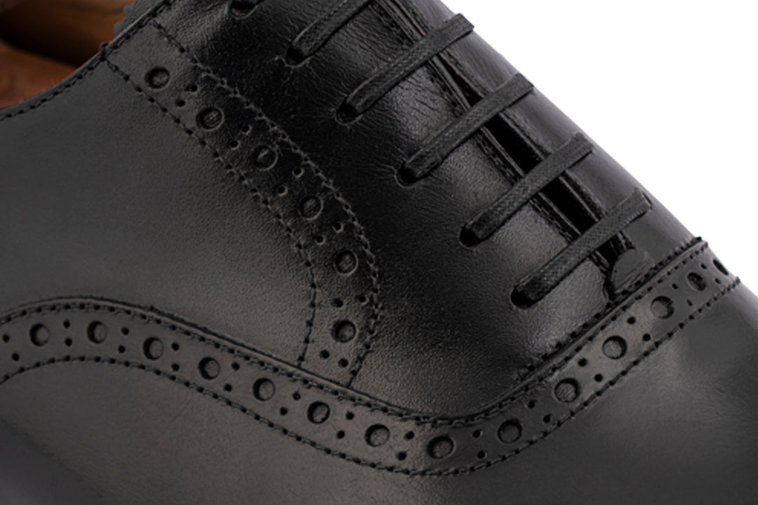 Francesina in pelle nera