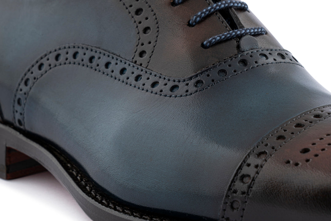 Cuero sombreado francés francés con detalles brogue