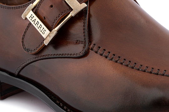 Monofbbbia en cuir peint à la main avec couture à la main