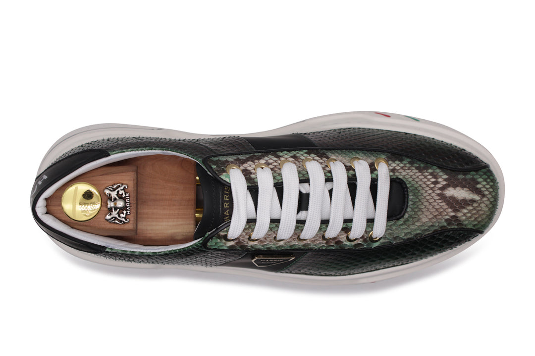 Sneaker en python avec semelle cassette