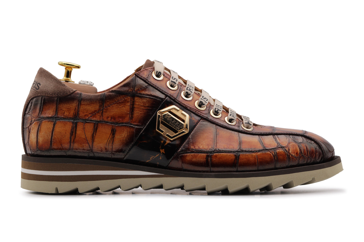 Sneakers with crocodile effect – Harris Shoes 1913