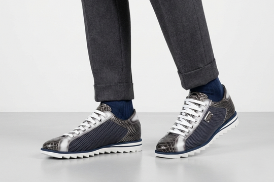 Baskets effet python et perforées