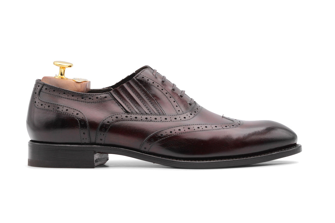 Slip-On Oxford with Brogue Detailing