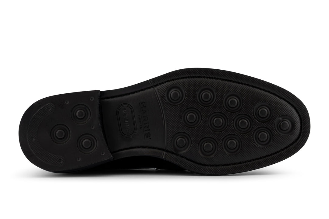 Mocassino in pelle pieno fiore