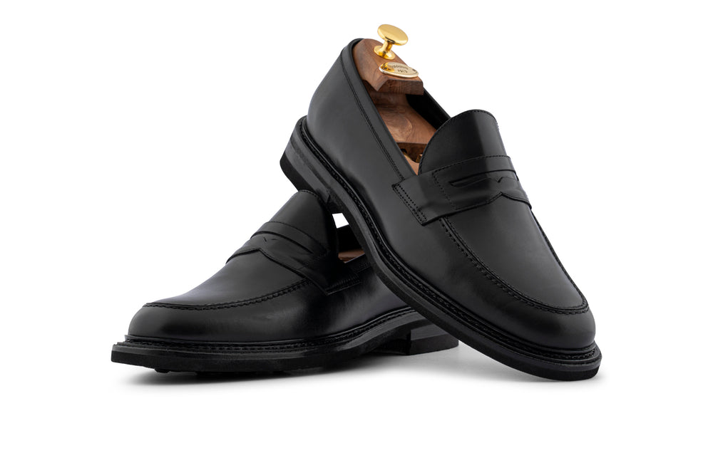 Mokassin aus gebürstetem Leder