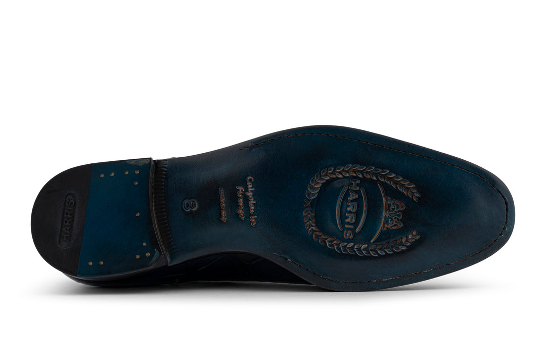 Chaussures à lacets en cuir fin