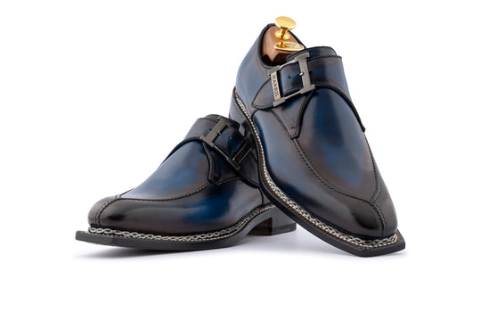 Hebilla única pintada a mano con elaboración noruega.