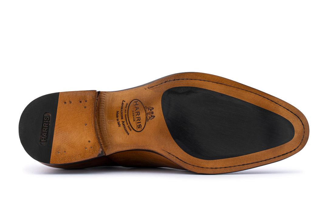 Hand-painted leather brogues