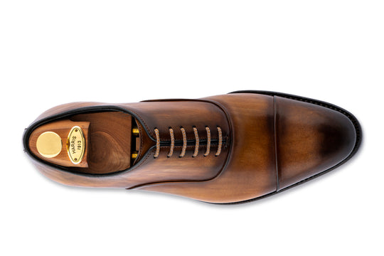 Hand-painted leather brogues