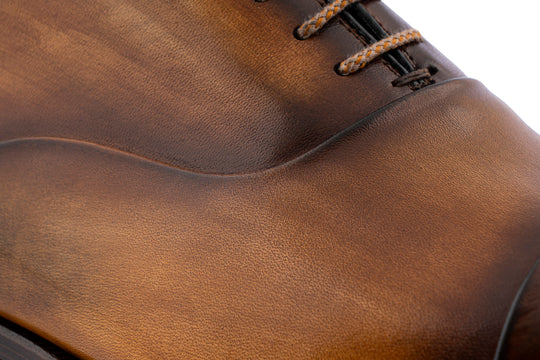 Hand-painted leather brogues