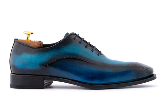 Handbemalte Brogues aus Leder