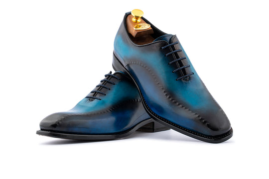 Handbemalte Brogues aus Leder