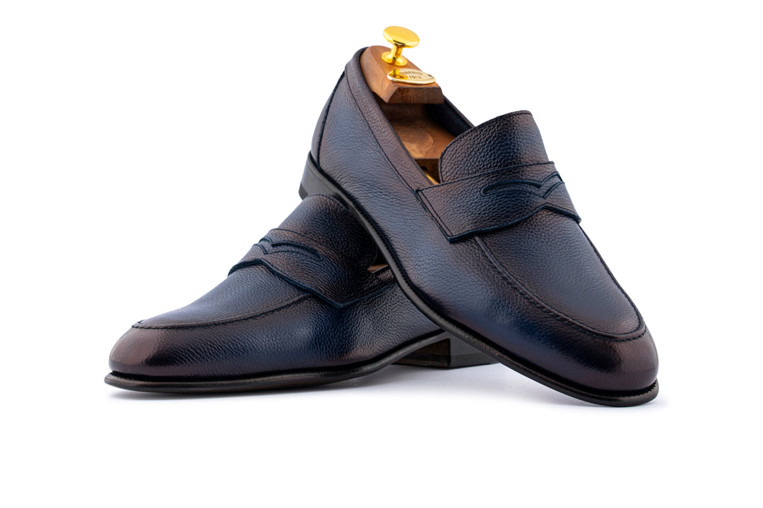 Mocassino in pelle morbida effetto alce