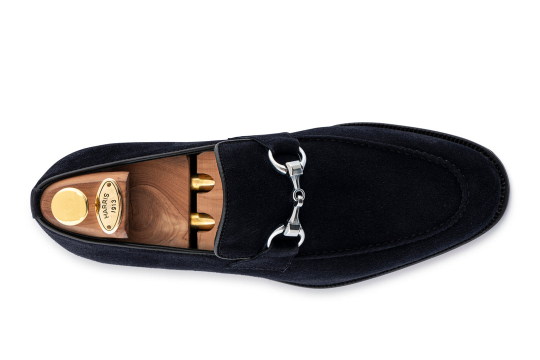 Mocassino in suede con morsetto