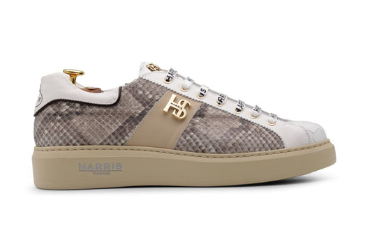 Sneakers in pelle pregiata