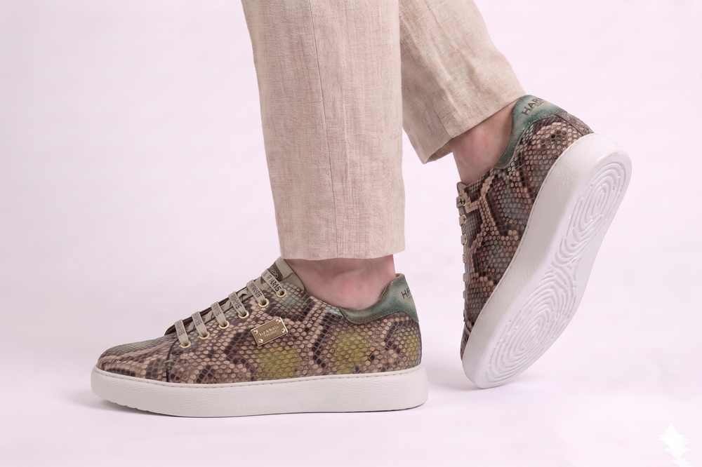 Sneakers in pitone multicolor
