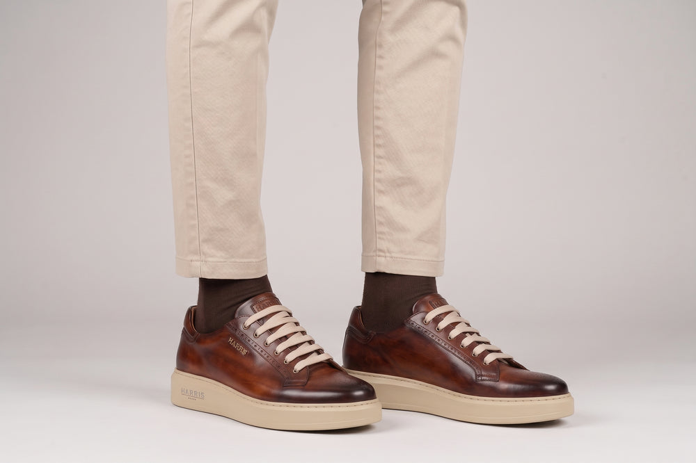 London Brogue sneakers – Brown