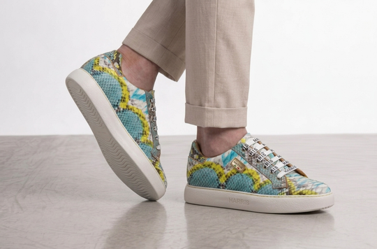 Zapatillas de pitón multicolor