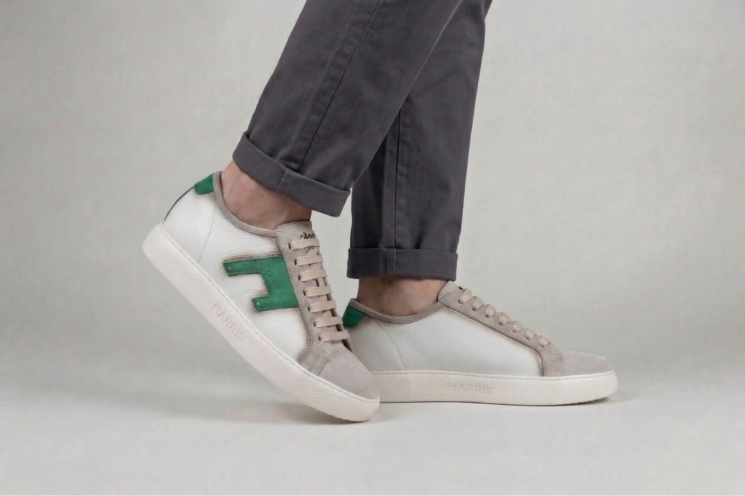 Sneakers in pelle e suede