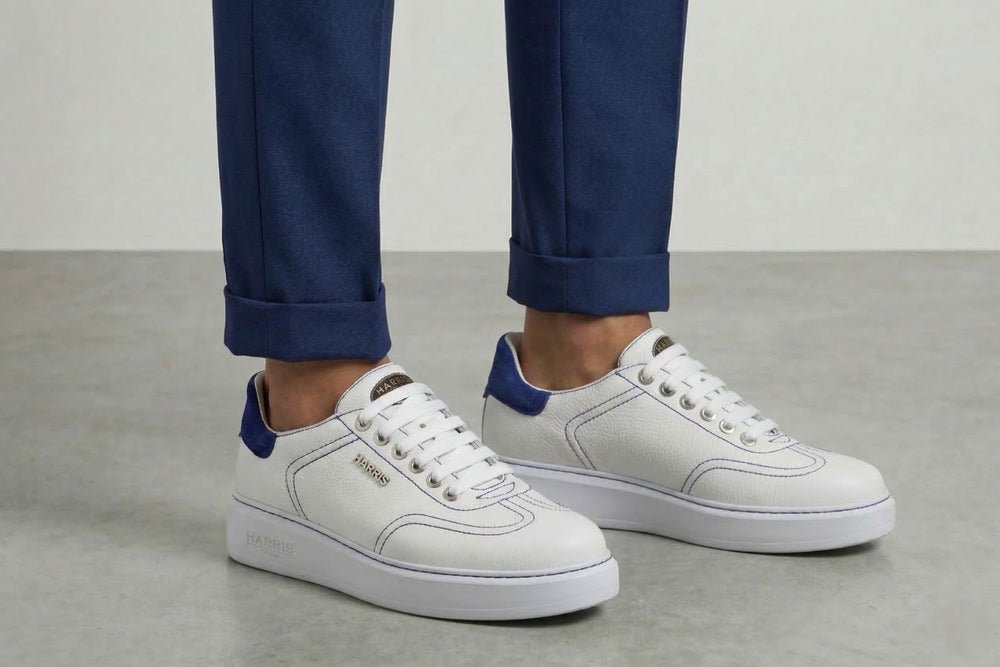 Baskets confort avec détails en daim