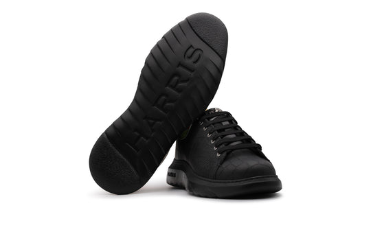 Sneakers stampata effetto coccodrillo