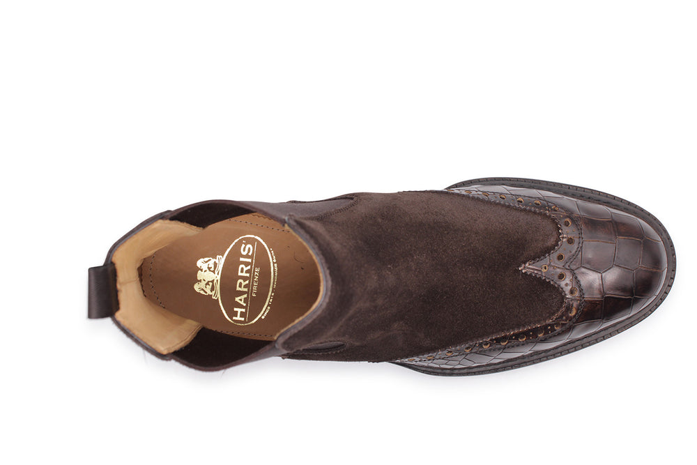 Bota de tobillo de cuero