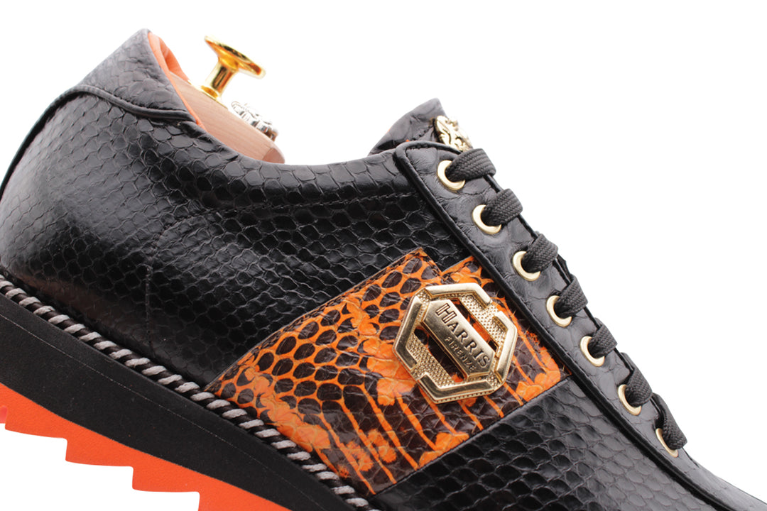 Sneakers in pelle pregiata