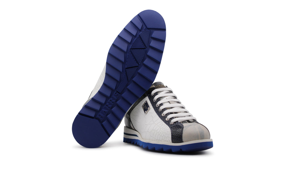 Sneakers in pelle stampata