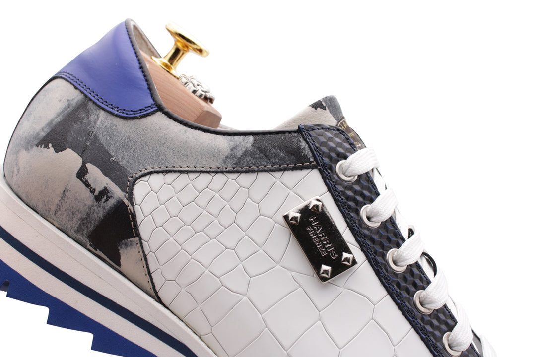 Sneakers in pelle stampata