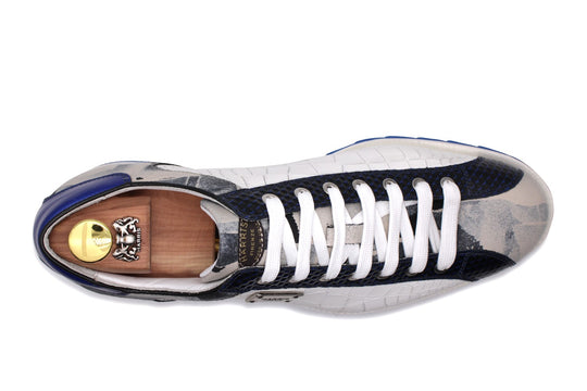 Sneakers in pelle stampata