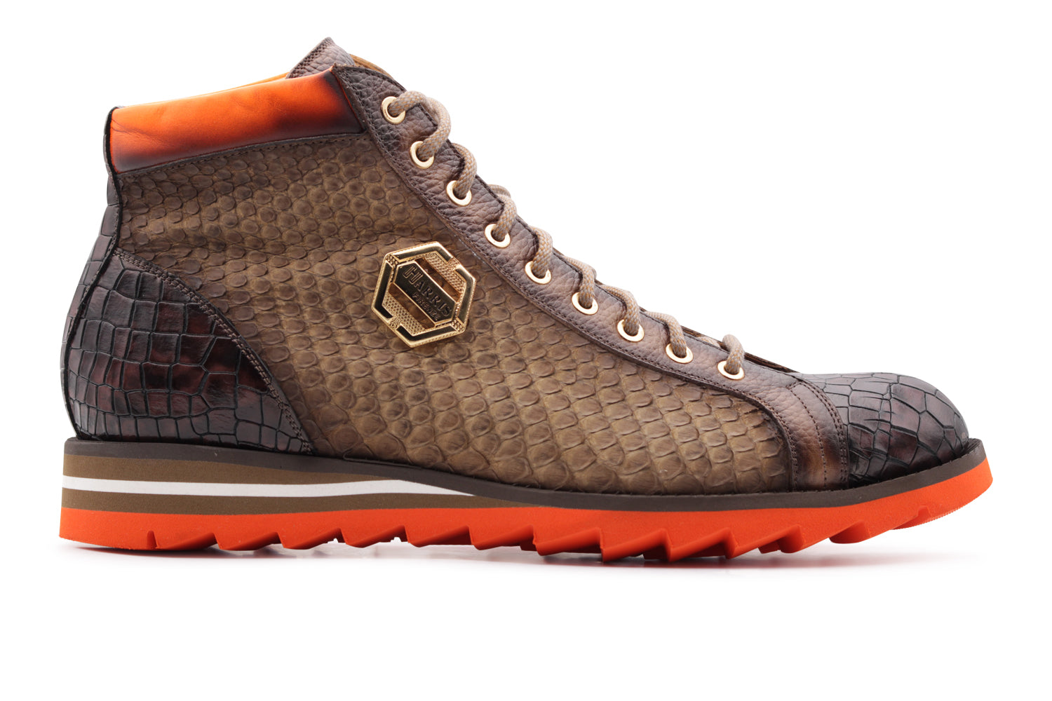 Polacchino in python and crocodile effect � Harris Shoes 1913