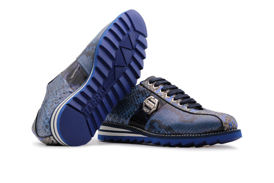 Sneaker in pelle pregiata