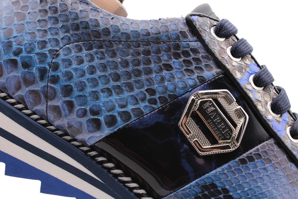 Sneaker in pelle pregiata