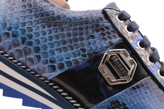 Sneaker in pelle pregiata