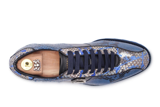 Sneaker in pelle pregiata