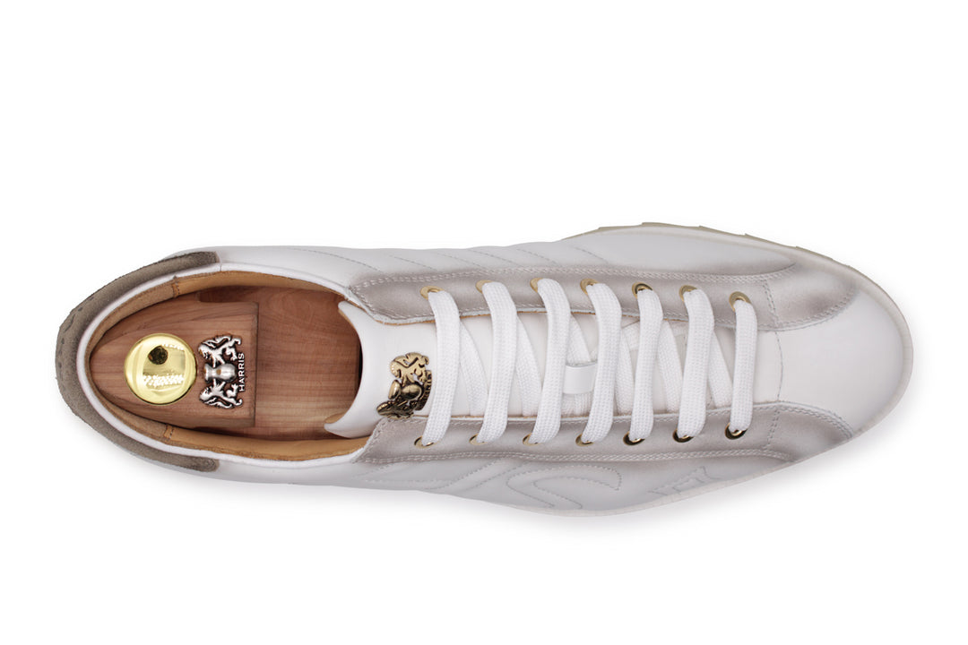 Sneaker in pelle con dettagli sfumati