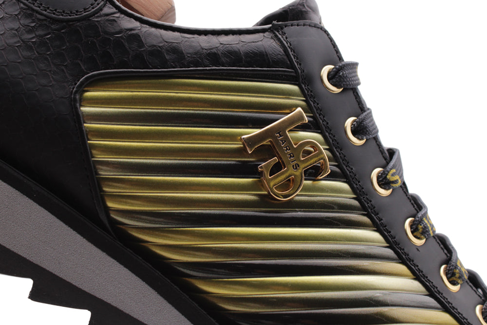 Sneakers in pelle pregiata e multicolor "Limited Edition"