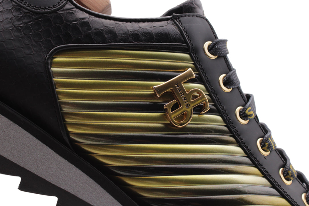 Sneakers in pelle pregiata e multicolor "Limited Edition"