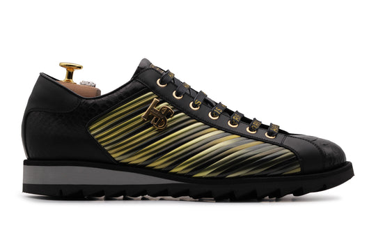 Sneakers in pelle pregiata e multicolor "Limited Edition"