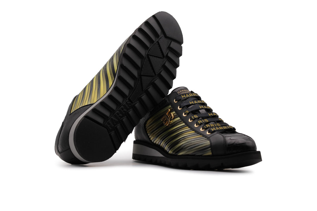 Sneakers in pelle pregiata e multicolor "Limited Edition"