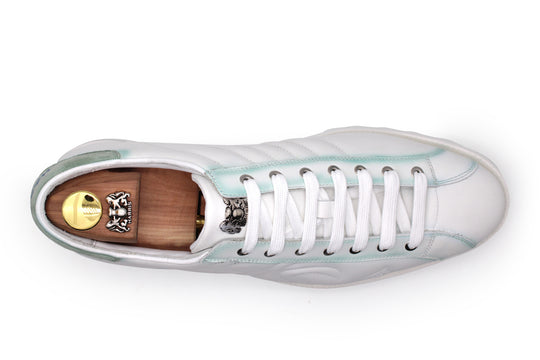 Sneakers in pelle con dettagli sfumati