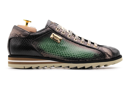 Sneaker in pelle pregiata