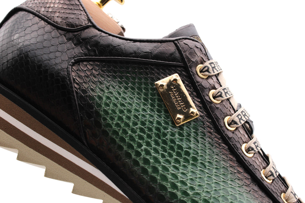 Sneaker in pelle pregiata