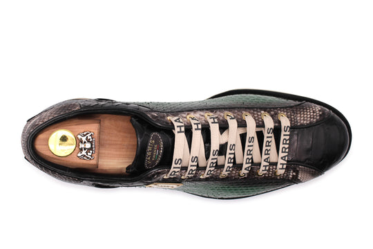 Sneaker in pelle pregiata