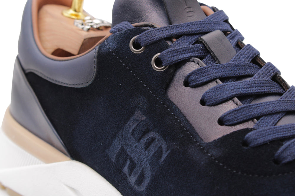 Sneakers in pelle e suede