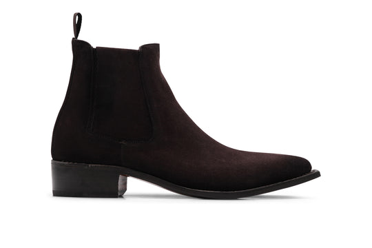 Botín texano de ante Testa di Moro matizado